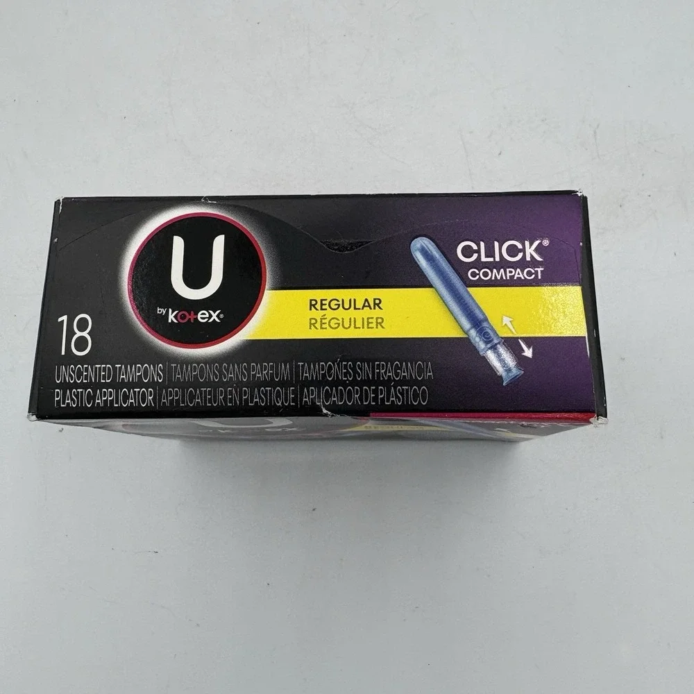U by Kotex Tampons Regular Unscented 18‎ Count 1 Box